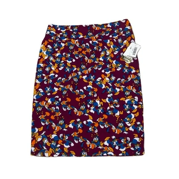 NWT LuLaRoe Disney Collection Donald Duck Print Cassie Skirt Size XL - Picture 1 of 5